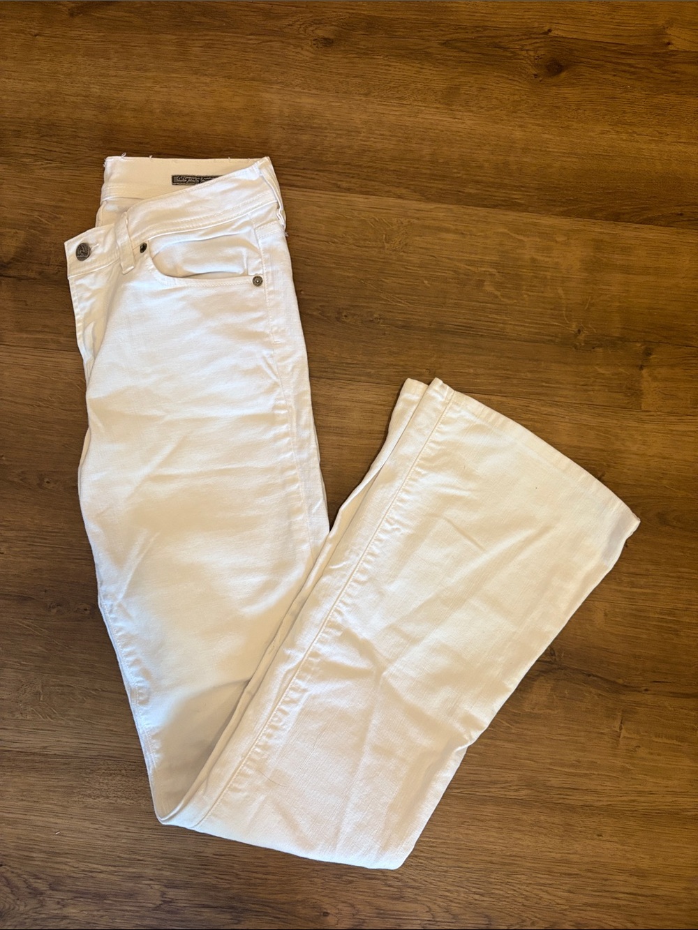 Citizens Of Humanity White Flare Jeans